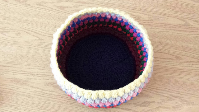 Crochet Big Ol’ Colorful Crochet Basket