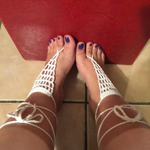 crochet Summertime Barefoot Sandals