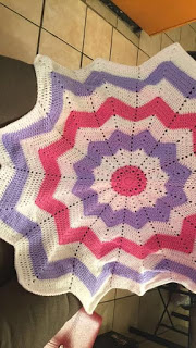 Crochet Round Ripple Baby Blanket Tutorial