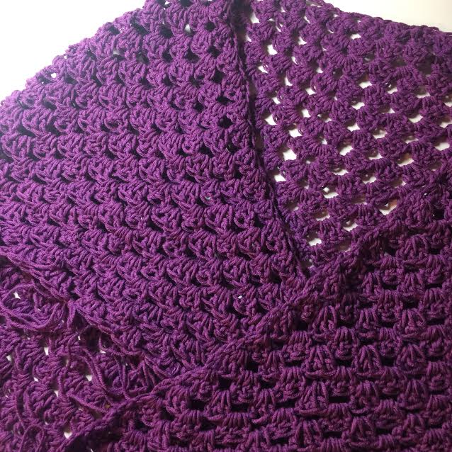 Crochet Triangular Shawl Wrap