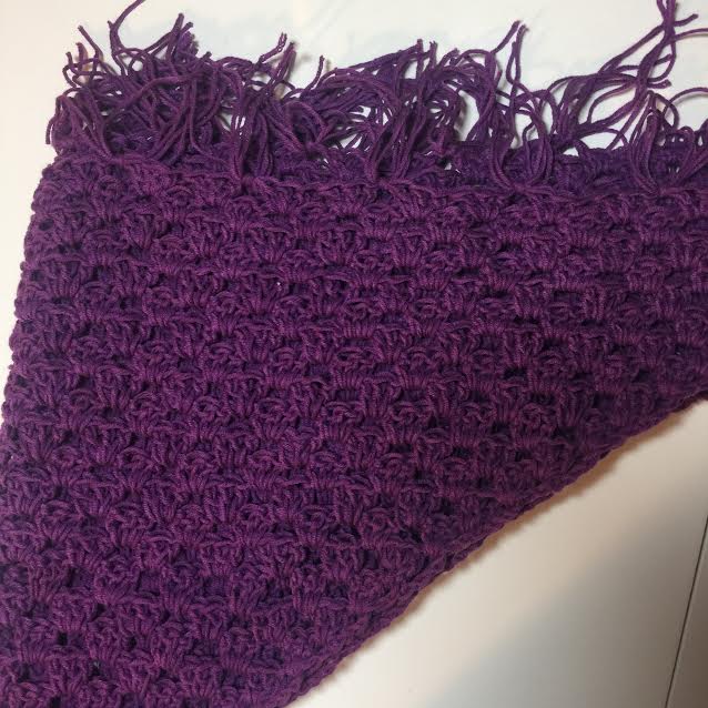 Crochet Triangular Shawl Wrap