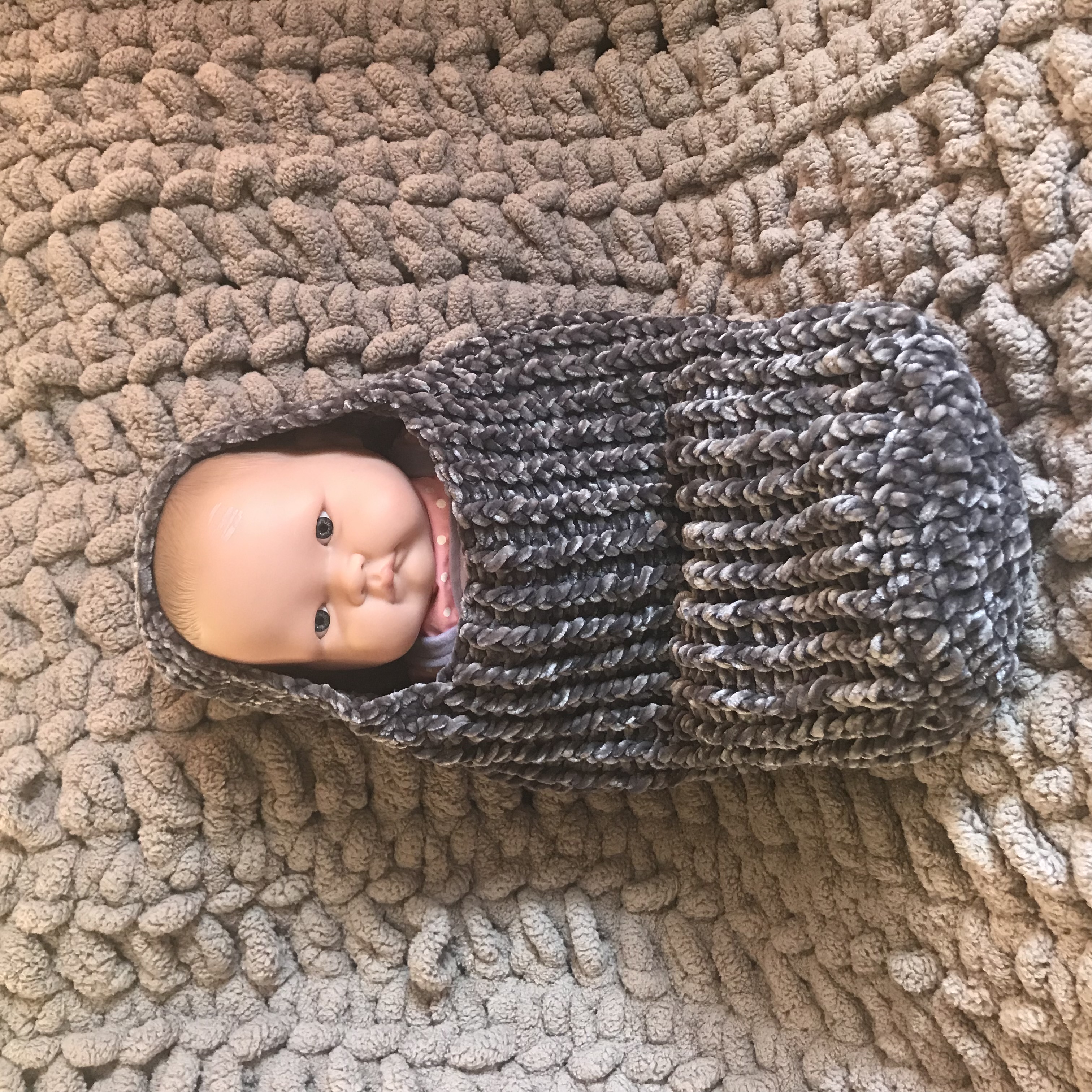 Crochet Baby Cocoon 