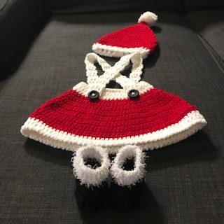 Crochet Santa Skirt