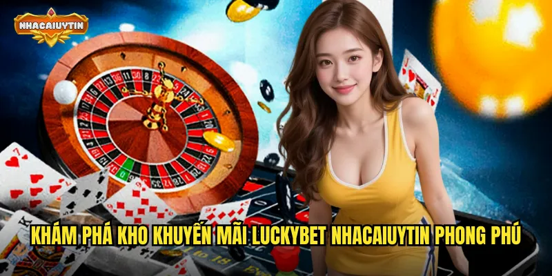 Khuyến Mãi nhà cái LuckyBet May Mắn - Đón Nhận Vận May Mỗi Ngày 1 Khám phá kho khuyến mãi LuckyBet nhacaiuytin phong phú