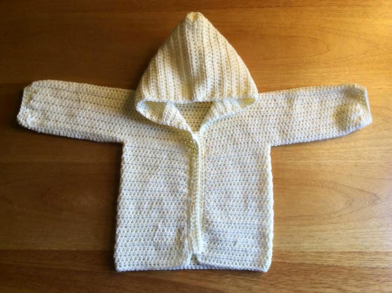 Crochet Three Way Baby Sweater - hookingisalifestyle