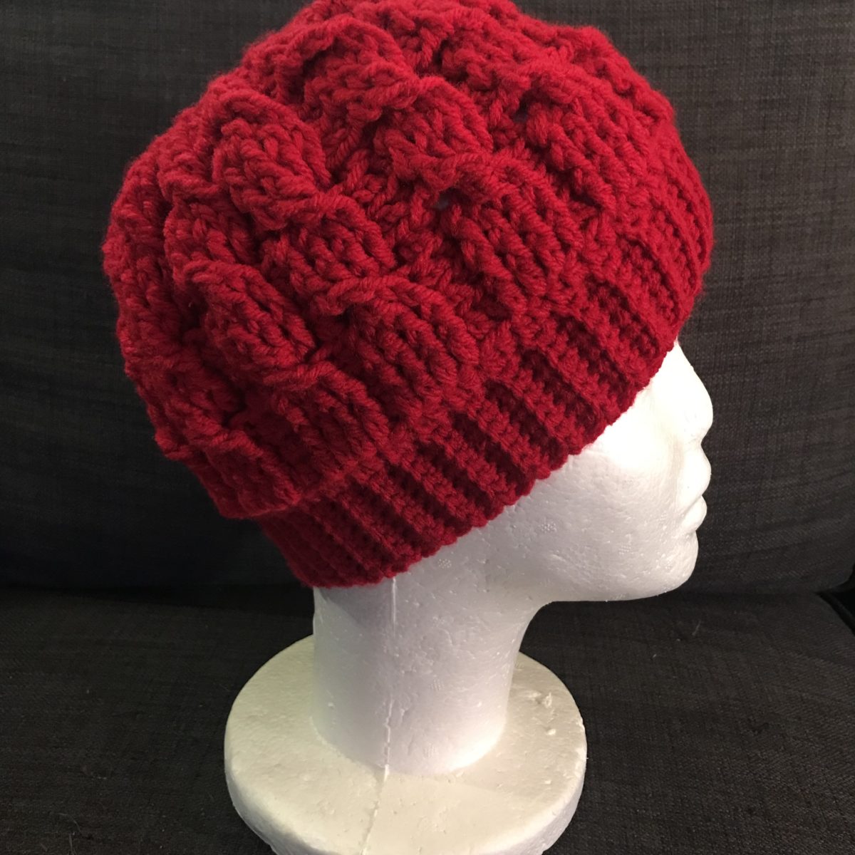 How To Crochet Cabled Beanie/Messy Bun Hat Tutorial